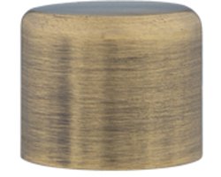 Einddop roede – Ø19mm – 2 stuks – brons