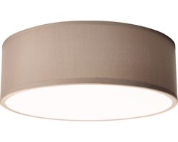 EINLICHT "FABRIC" Ø38CM - Plafonnière - Plafondlamp 2X E27, Taupe Stoffen Lampenkap