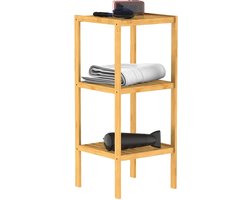 EISL BAMBOE Rek - Opslagrekje met 3 vakken - Duurzaam - (B x H x D) ca. 34 x 80 x 33 cm