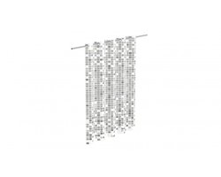 Eisl Douchegordijn Mozaïek Grijs–Waterafstotend Polyester–Schimmelbestendig