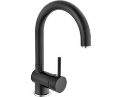 EISL Keukenmengkraan FUTURA zwart-chroomkleurig