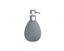 EISL Zeepdispenser Keramiek Mat Lichtgrijs – 160 mm – Navulbare Zeeppomp voor Badkamer, Toilet en Keuken