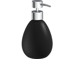 EISL Zeepdispenser Keramiek Mat Zwart 160 mm Navulbaar voor Badkamer, Toilet en Keuken