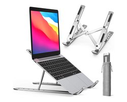EKEO - laptop standaard verstelbaar laptopstandaard - Laptop verhoger - Ergonomische Stand - Zilver