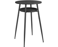 Ekho Collection Bar met opslag - Modern Modern Sideboard - Home Bar - Steel & PU leer - 70 cm x 70 cm x 91 cm