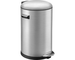 EKO - Belle Deluxe pedaalemmer 20 liter - Stainless steel Plastic - mat RVS - Prullenbak