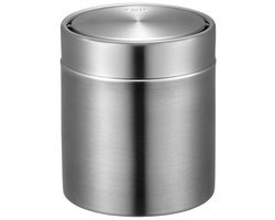 EKO - Fandy Tafelafvalbak 1.5 liter - Stainless steel - mat RVS - Prullenbak