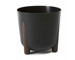 EKO Gerecyclede Pot met Poten Zwart 26cm - Stijlvol & Duurzaam