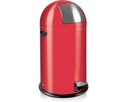 EKO - Kickcan 33 liter - Steel - rood - Prullenbak