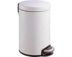 EKO - Serene pedaalemmer 20 liter - Stainless steel Plastic - wit - Prullenbak