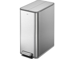 EKO - X-Wing pedaalemmer 45 liter - Stainless steel Plastic - mat RVS - Prullenbak