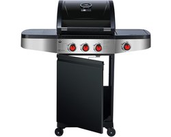 El Fuego Houston 3.1 - Gasbarbecue - Gas bbq - 3 branders - 1 zijbrander - Kleur zwart - Grilloppervlak 42x48 cm