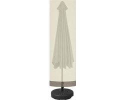 El Jardin - Parasolhoes voor 300 - 350 cm doorsnede - 190 cm (L) x 58cm (B1) x 58cm (B2) - Zweefparasol - Bruin Beige - De Luxe