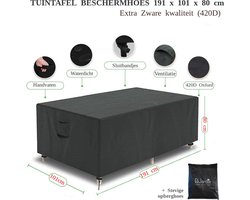 El Jardin - Tafelhoes Tuinmeubelhoes - 191 cm x 101 cm x 80 cm - Beschermhoes Tuintafel Rechthoek - Oxford 600D