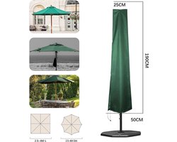 El Jardin - Zweefparasolhoes - groen - 300 cm - parasolbeschermhoes - Parasol