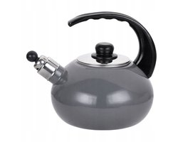 Eladio grijze emaille waterkoker 2,2 liter - Klassiek en stijlvol