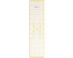 Elan Patchwork Liniaal 60 cm x 15 cm, Anti-slip Quilt Liniaal, Quiltliniaal, Metrische Liniaal, Acrylliniaal, Naailiniaal voor Quiltbenodigdheden, Patchwork Vierkant, Quiltaccessoires
