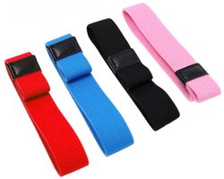 Elastische band voor lunchboxen - 4 Stuks - Lunchbox elastieken voor buiten - Polyester - Bento riem - Bevestigingsriemen - Bevestigingslus voor bento-boxen - Afdichtbanden - Voor picknicks, barbecues en kamperen - 24*2cm - Rood/Roze/Blauw/Zwart