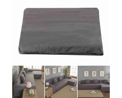 Elastische Bankhoes voor Hoekbank 3+2-zits – L-vorm – Volledige Sofa Cover – Wasbaar & Rekbaar – Bankbeschermer – Hoes voor Hoekbank in Grijs – Polyester Bankovertrek