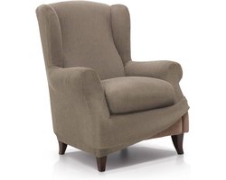 Elastische bekleding voor oorfauteuil - linnen look - katoenmix