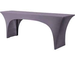 Elastische Biertafel Covers voor 70cm Breed Bier Tent Set, Stretch Tafelkleed voor Feestjes en Evenementen (Taupe, Geschikt voor 70cm Tafel)