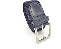 Elastische Elastiek Riem Stretch Extra lang. Totale lengte 140 cm. Met extra Rek 15 cm. Kleur Blauw