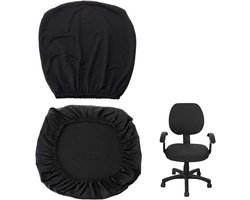 Elastische en Duurzame Stoelhoes voor Bureaustoelen - Tweedelig Design, Zwart