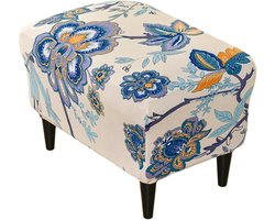 Elastische Hoes voor Voetenbank met Poppies Motief - Bescherming, Stijl en Comfort