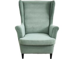 Elastische stoelhoes voor oorfauteuil met kussensloop - Beschermende hoes voor vleugelstoel