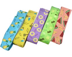 Elastische Strandhanddoek Band - 5 Stuks - Ligbed Elastiek Band - Kleurrijk - 40x5cm - Polyester + latexdraad - Universele Rekbare Handdoek Houder - Band Voor Strandlakens - Strandstoel Handdoekriemen - Strandaccessoires Voor De Zomer