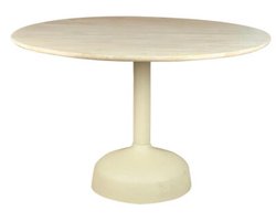Elba Eetkamertafel gebroken wit rond 120 cm