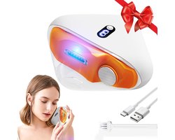 Electric Nail Clipper, 3 Speeds Electric Toenail Clipper, Automatic 2 in 1 Electric Nail Trimmer Grind Nail Care Tool with LED Light, Safe for Babies, Seniors and Adults (Dark Orange)