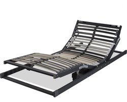 Electrische Lattenbodem beukenhout 28 latten 80/200,met draadloze afstandsbediening