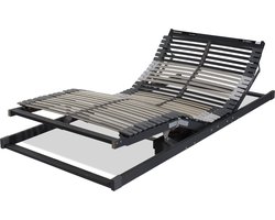 Electrische Lattenbodem beukenhout 42 latten 120/200,met draadloze afstandsbediening