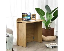 Eleganca inklapbare bijzettafel - praktische laptoptafel - stevig en gebruiksvriendelijk computerbureau - 66x78x46.5cm