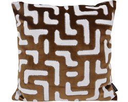 Elegance Bruin Kussenhoes | 45 x 45 cm | Velvet/Polyester