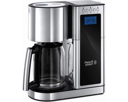 Elegance Koffiezetapparaat Roestvrij Staal - Glazen Koffiekan - 1.25 Liter - 10 Koppen Koffie - 24-uurstimer - Sneller Druppelstop - 23370-56 - Beste Koffiezetapparaat