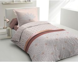 Elegant 3-Piece Duvet Cover Set in Blue - 100% Cotton for Double Bed