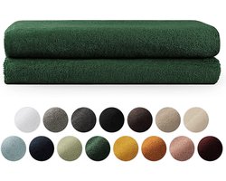 Elegant Home Handdoek - 6 stuks - Groen - 70x140