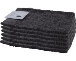 Elegant Home - Washandjes - 6 stuks - antraciet
