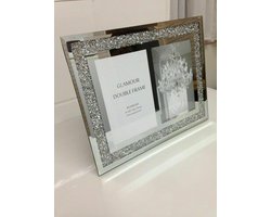Elegant Spiegel Foto Lijst met Strass Steentjes - Perfect voor Hu decorations en Cadeaus