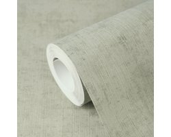 ELEGANT STRUCTUUR BEHANG | Textiellook - Licht Groen - A.S. Création Nordic Feeling