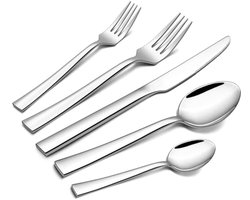 Elegante Bestekset voor 12 Personen - 60 Delig Rvs, Duurzaam en Handig