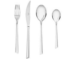 Elegante Bestekset voor 12 Personen - Vaatwasmachinebestendig Roestvrij Staal met Glanzende Afwerking