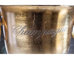 Elegante champagnekoeler CHAMPAGNE 40cm gouden flessenkoeler - 37607