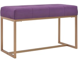 Elegante Fluwelen Bank Paars - Comfortabel Sofa voor Woonkamer en Hal