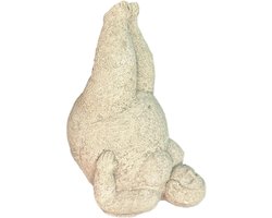 Elegante handgemaakte stenen sculptuur yoga dame voor binnen en tuin