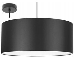 Elegante hanglamp met kap, wit midden, diameter 50 cm