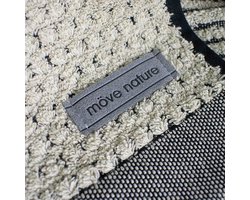 Elegante katoenen linnen collectie - luxe afwerking - natuur/zwart