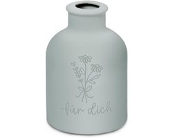 Elegante Keramiek Vaas met Gegraveerde Boodschap voor Interieur of Cadeau